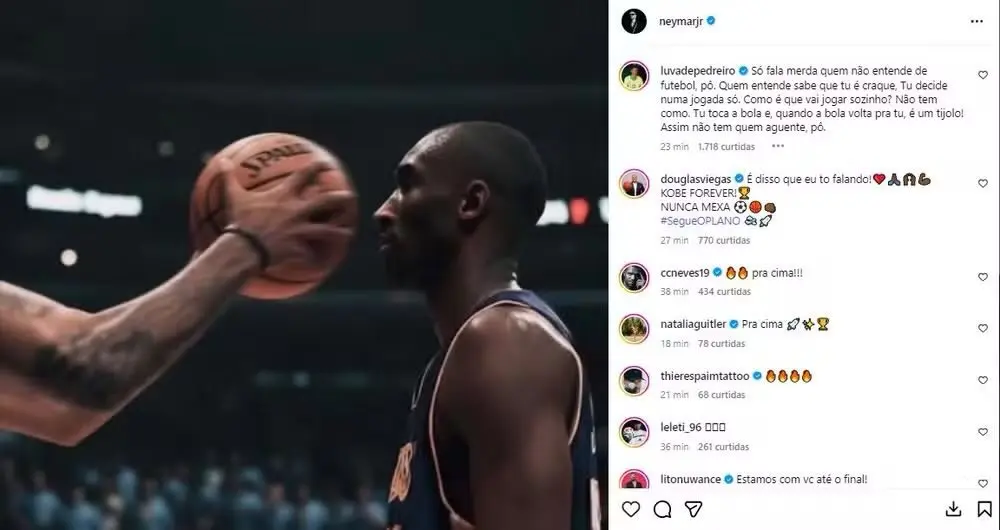 Neymar: Polêmicas e Comparações com Kobe Bryant após Derrota no Maracanã – imagem do artigo