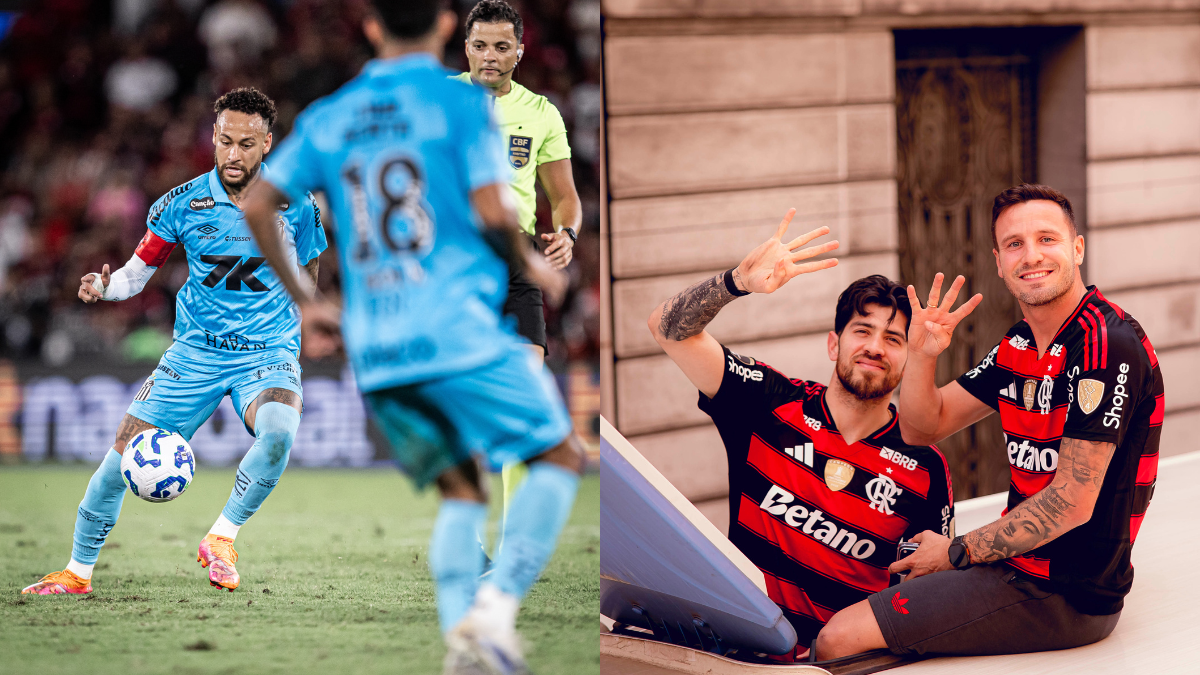 Neymar agita torcida do Flamengo com comentário em post de Filipe Luís – imagem do artigo