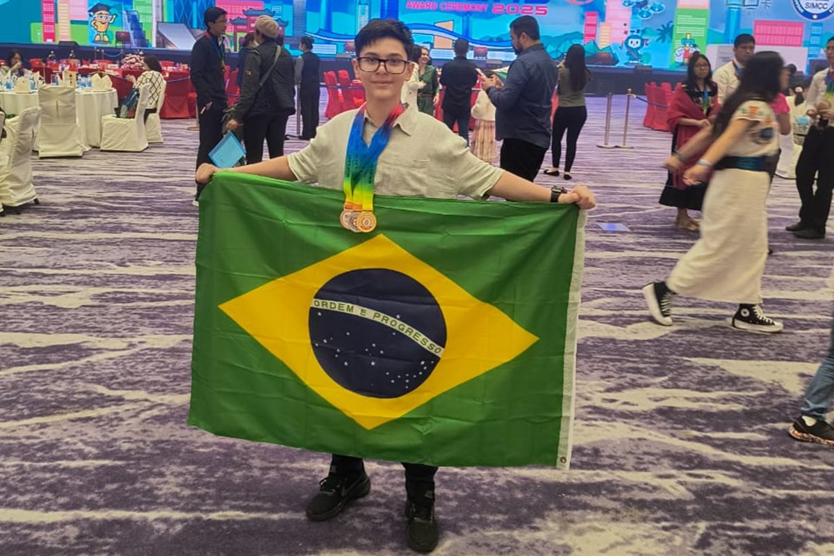 Lucas Freitas, de 12 anos, brilha na Olimpíada Internacional de Cybersegurança – imagem do artigo