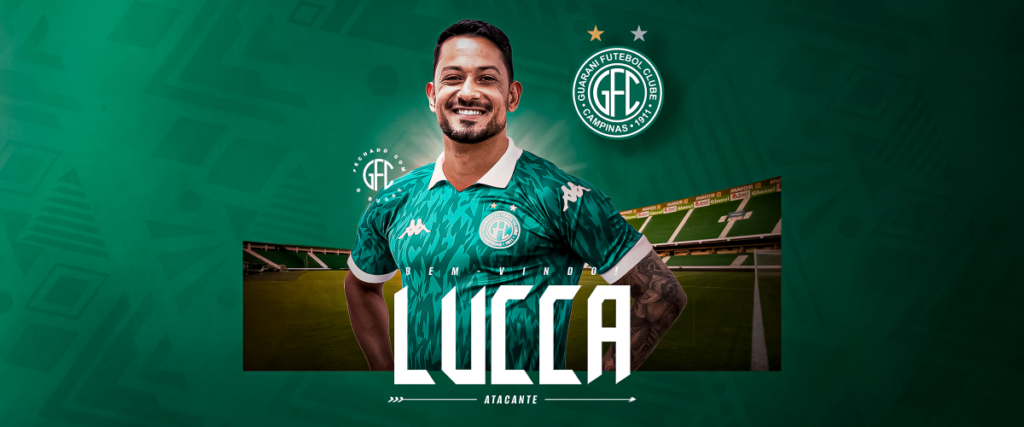 Lucca é a nova aposta do Guarani para reforçar o ataque até 2026