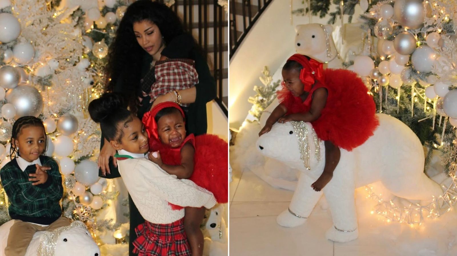 Cardi B mostra a realidade divertida do Natal com quatro filhos pequenos