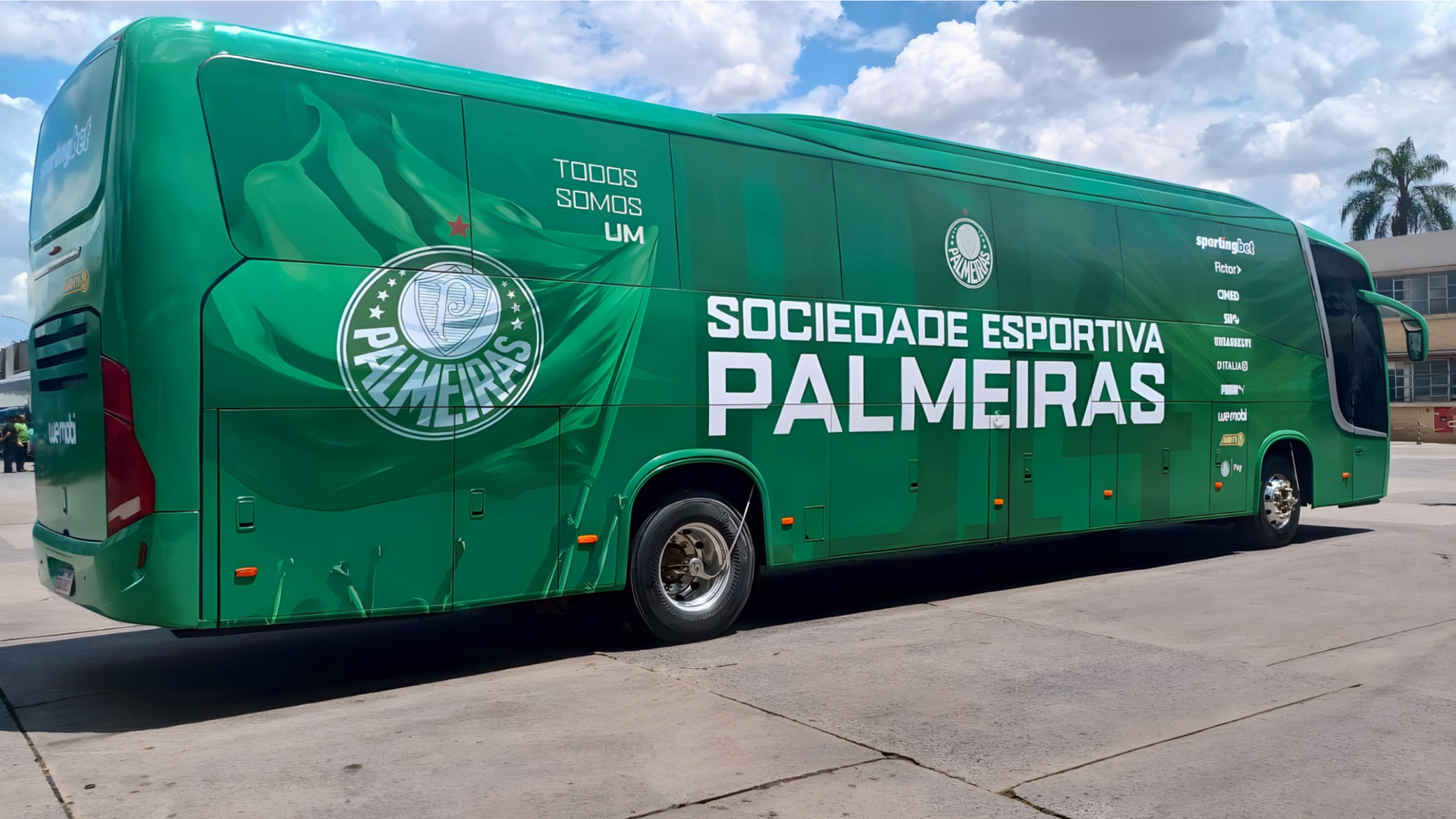 Palmeiras revela novo ônibus personalizado para a temporada 2026 – imagem do artigo