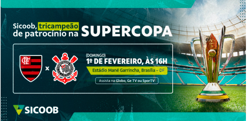 Sicoob estreia como patrocinador da Supercopa Rei 2026 com duelo entre Flamengo e Corinthians – imagem do artigo