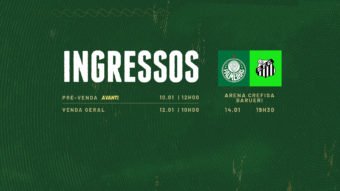 Ingressos para Palmeiras x Santos têm venda exclusiva para sócios Avanti a partir deste sábado – imagem do artigo