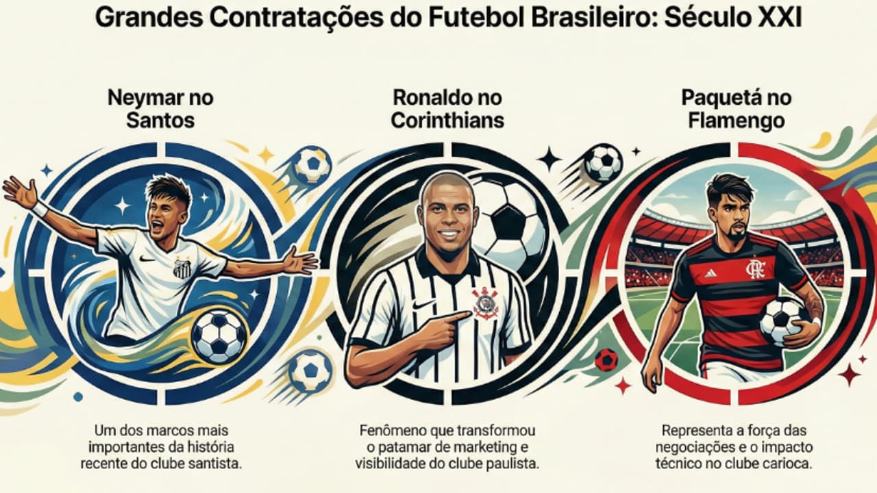 Ronaldo Fenômeno é eleito maior contratação do futebol brasileiro no século XXI – imagem do artigo