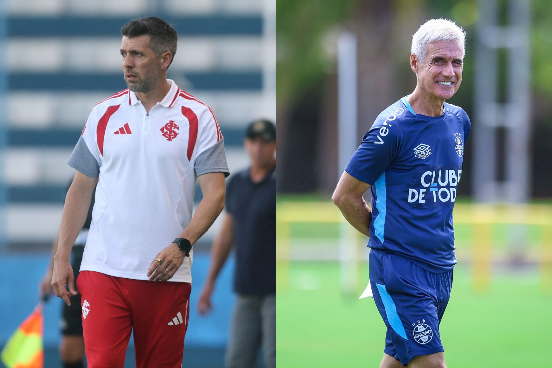Gre-Nal 449: Internacional e Grêmio apostam em técnicos estrangeiros pela primeira vez
