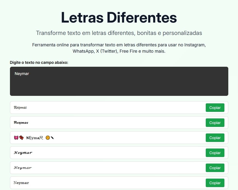 Como criar texto com letras diferentes para usar nas redes sociais – imagem do artigo