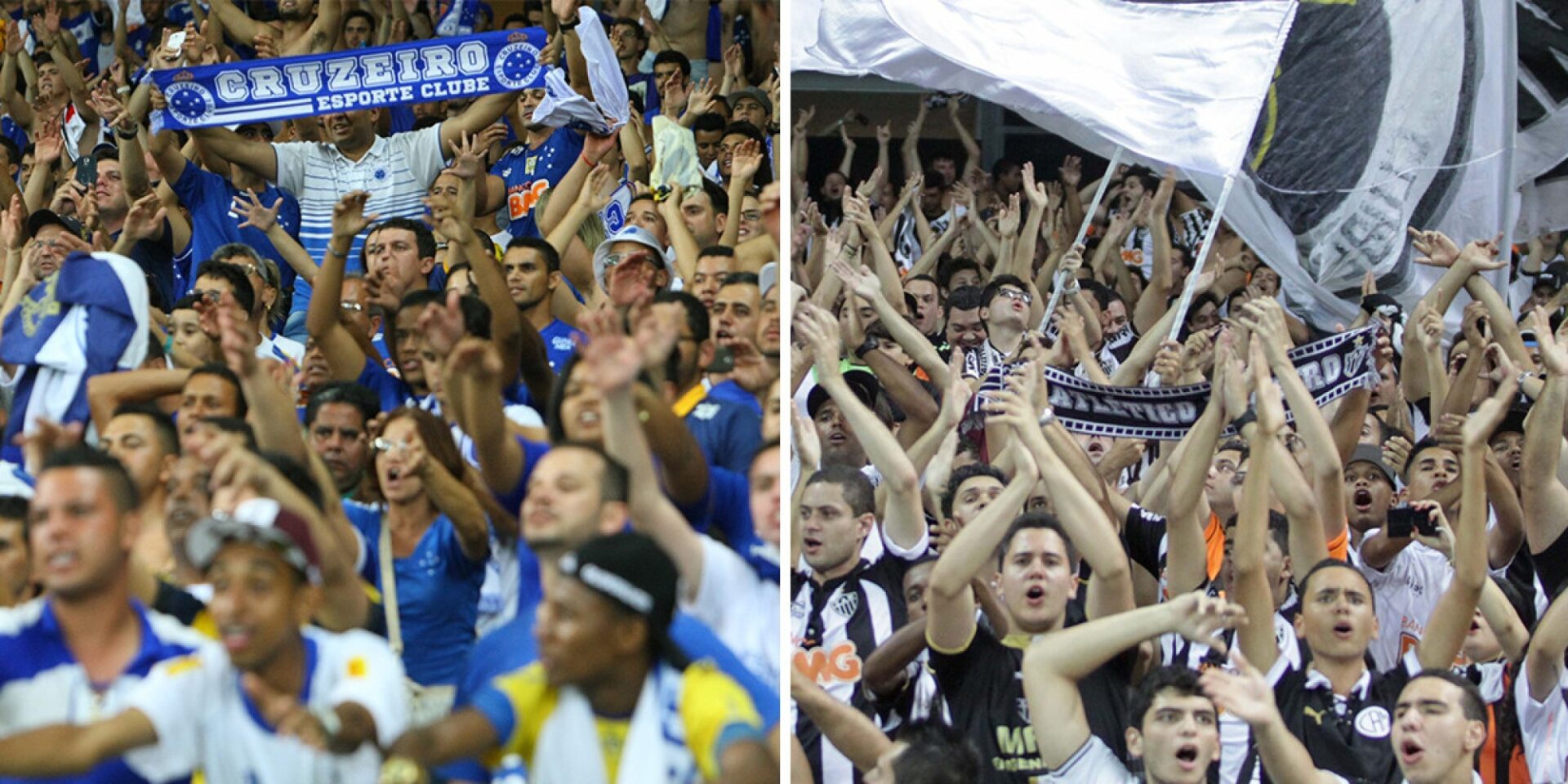 Final entre Cruzeiro e Atlético pode ter torcida dividida no Mineiro 2024