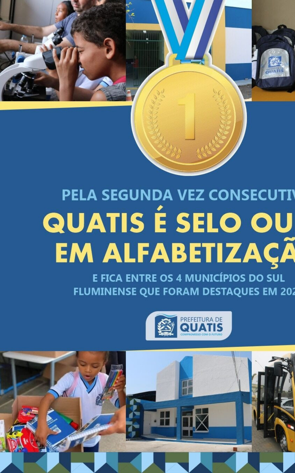 Quatis Brilha Novamente com Selo Ouro na Alfabetização 2025 – imagem do artigo
