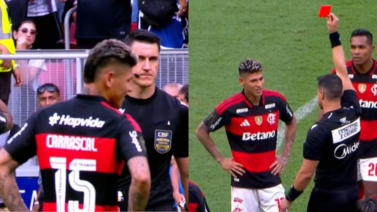 CBF explica expulsão de Carrascal e falha no VAR na Supercopa do Brasil