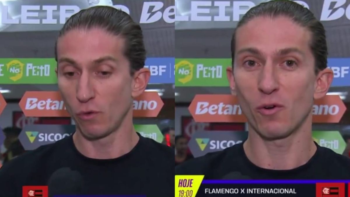 Filipe Luís pede apoio da torcida no Maracanã para virar o jogo contra o Internacional – imagem do artigo