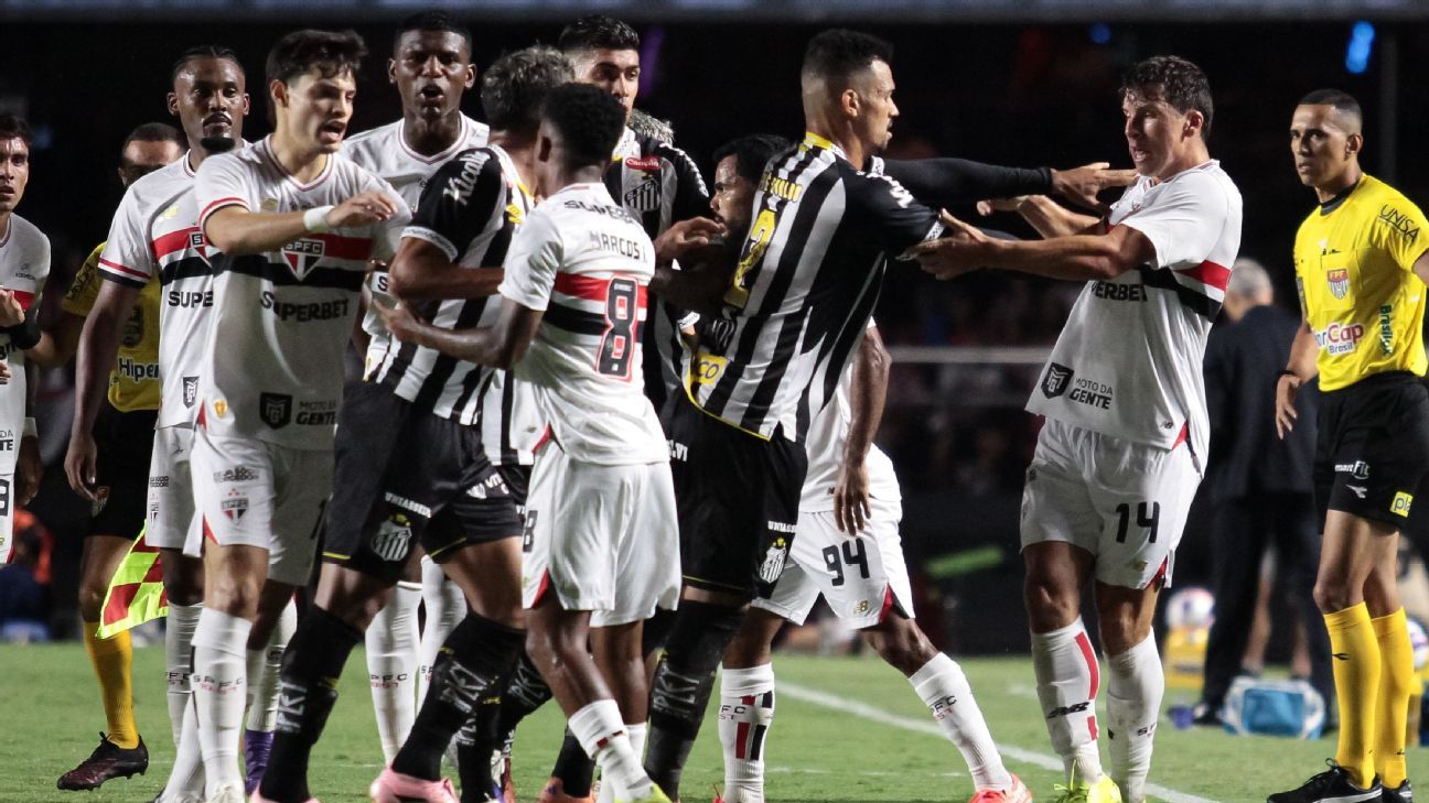 Árbitro relata ofensas e confusão no clássico São Paulo x Santos na súmula oficial – imagem do artigo