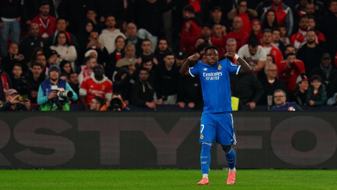 Vinicius Jr. denuncia racismo após vitória do Real Madrid sobre Benfica