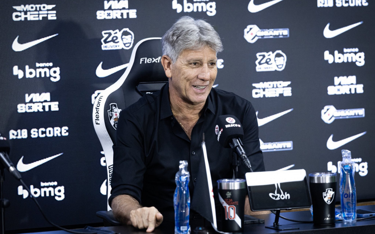 Renato Gaúcho é oficializado no Vasco e já mira estreia contra Palmeiras