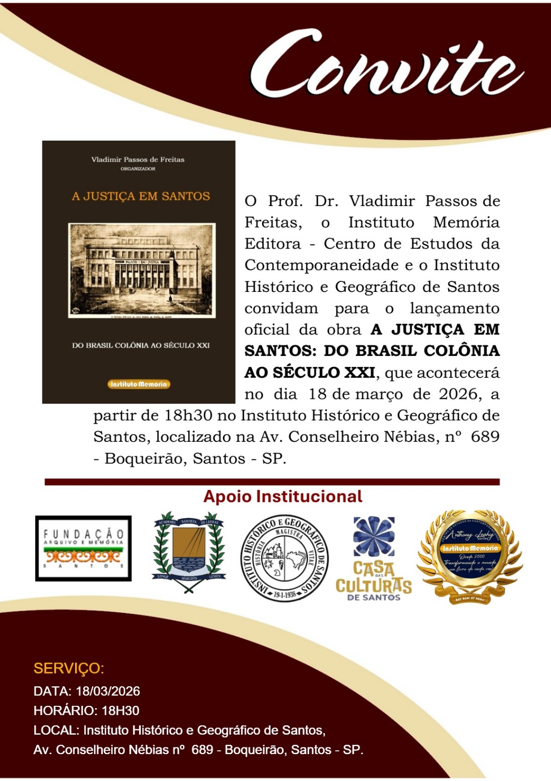 A Justiça em Santos ganha livro inédito com relatos históricos e casos marcantes – imagem do artigo