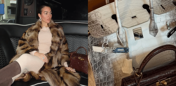 Georgina Rodríguez exibe bolsa Birkin Himalaya avaliada em mais de R$ 2,3 milhões