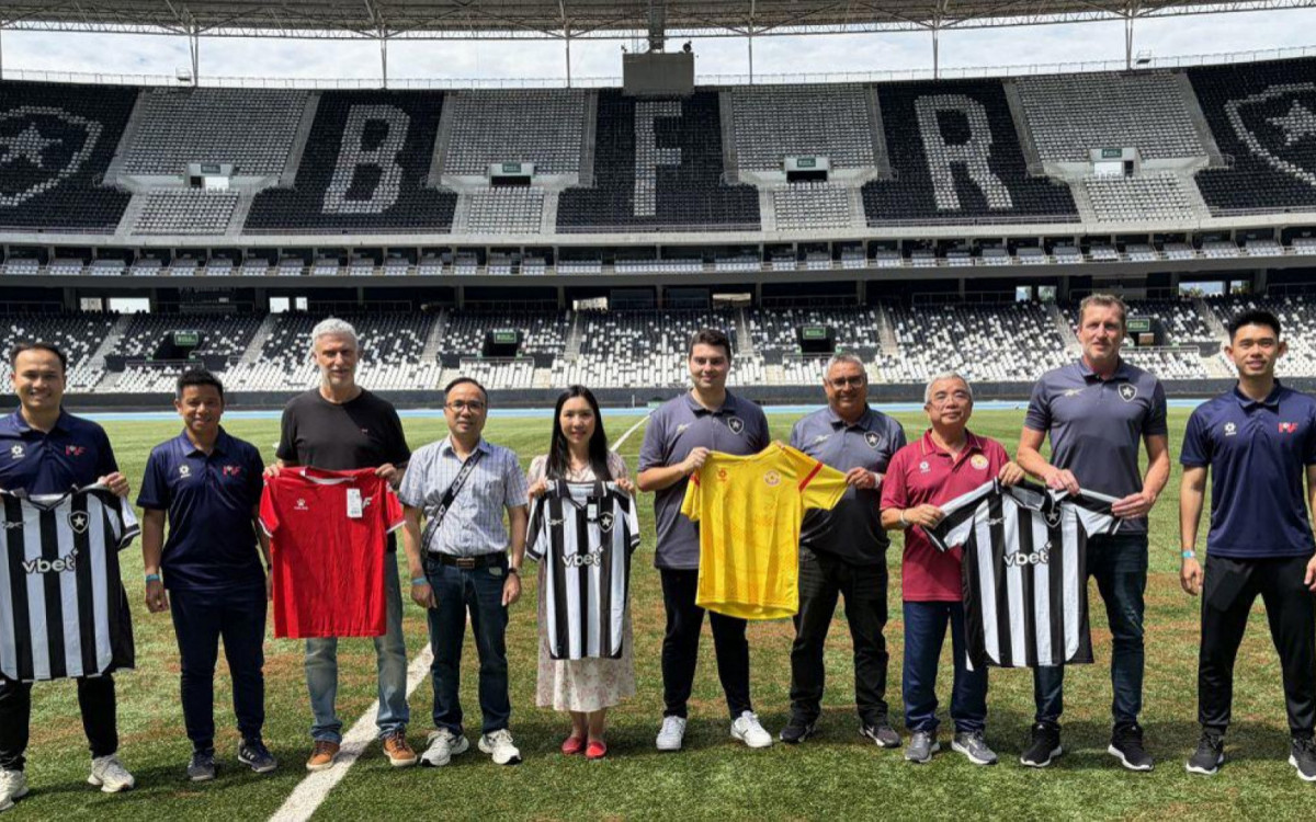 Botafogo fortalece parceria internacional com visita da PVF Football Academy do Vietnã