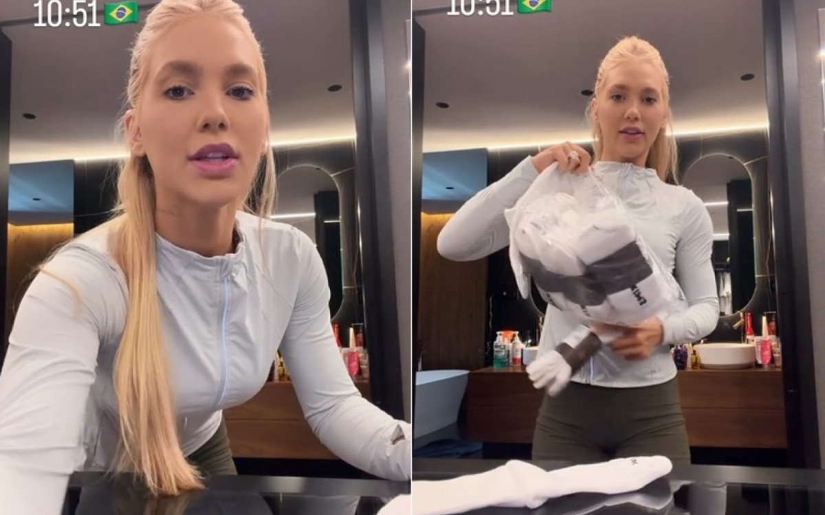 Virginia Fonseca mostra presentes exclusivos que Vini Jr recebeu de Kim Kardashian