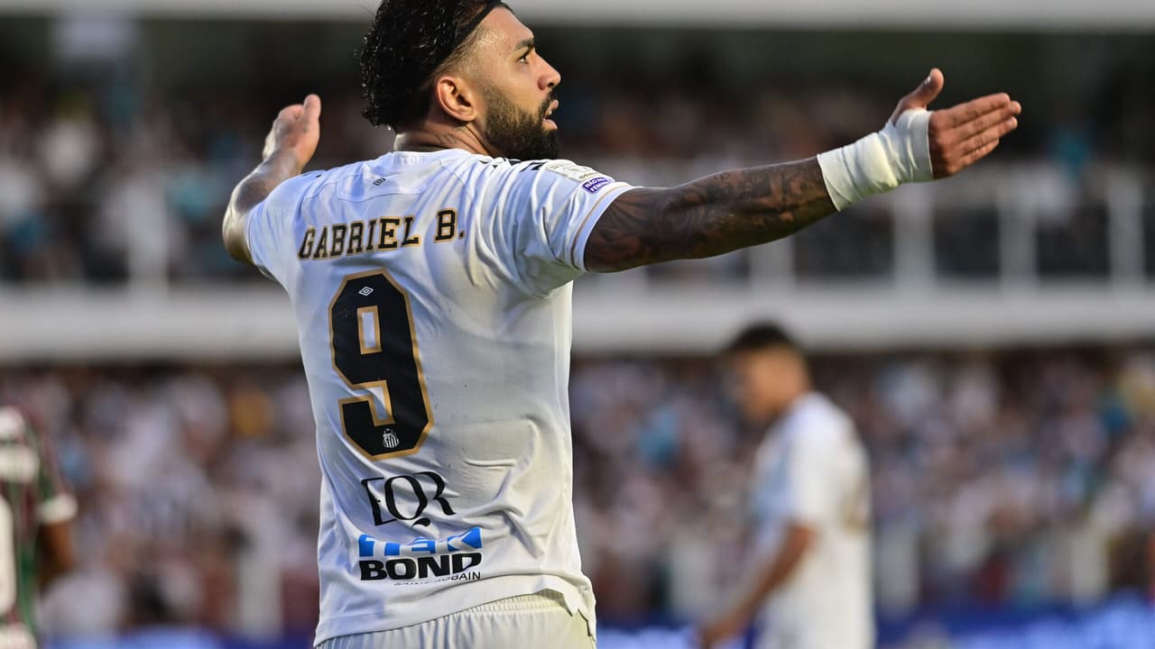 Gabigol explica cartão amarelo e gera polêmica entre torcedores após Santos x Fluminense