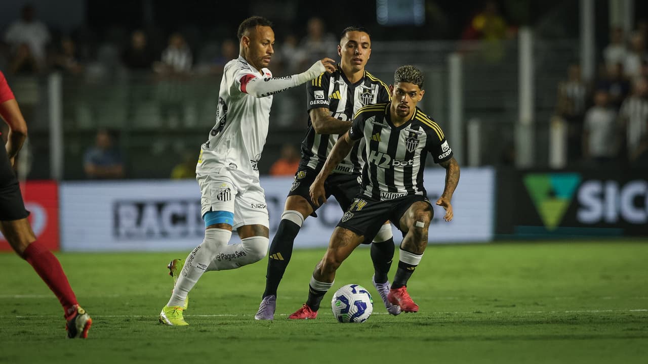 Neymar Brilha e Santos Vence Atlético-MG com Atuação de Craque na Vila