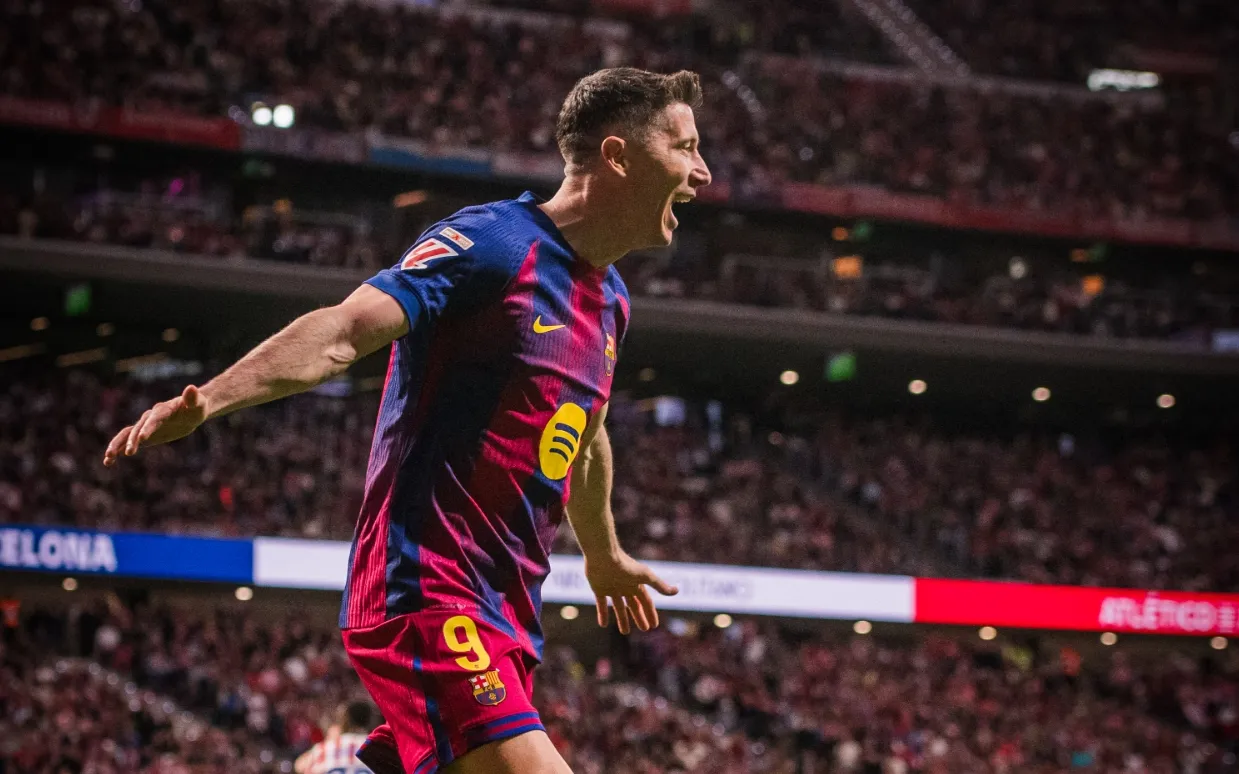 Lewandowski Decide e Barcelona Vence Atlético de Madrid em Jogo Quente na La Liga