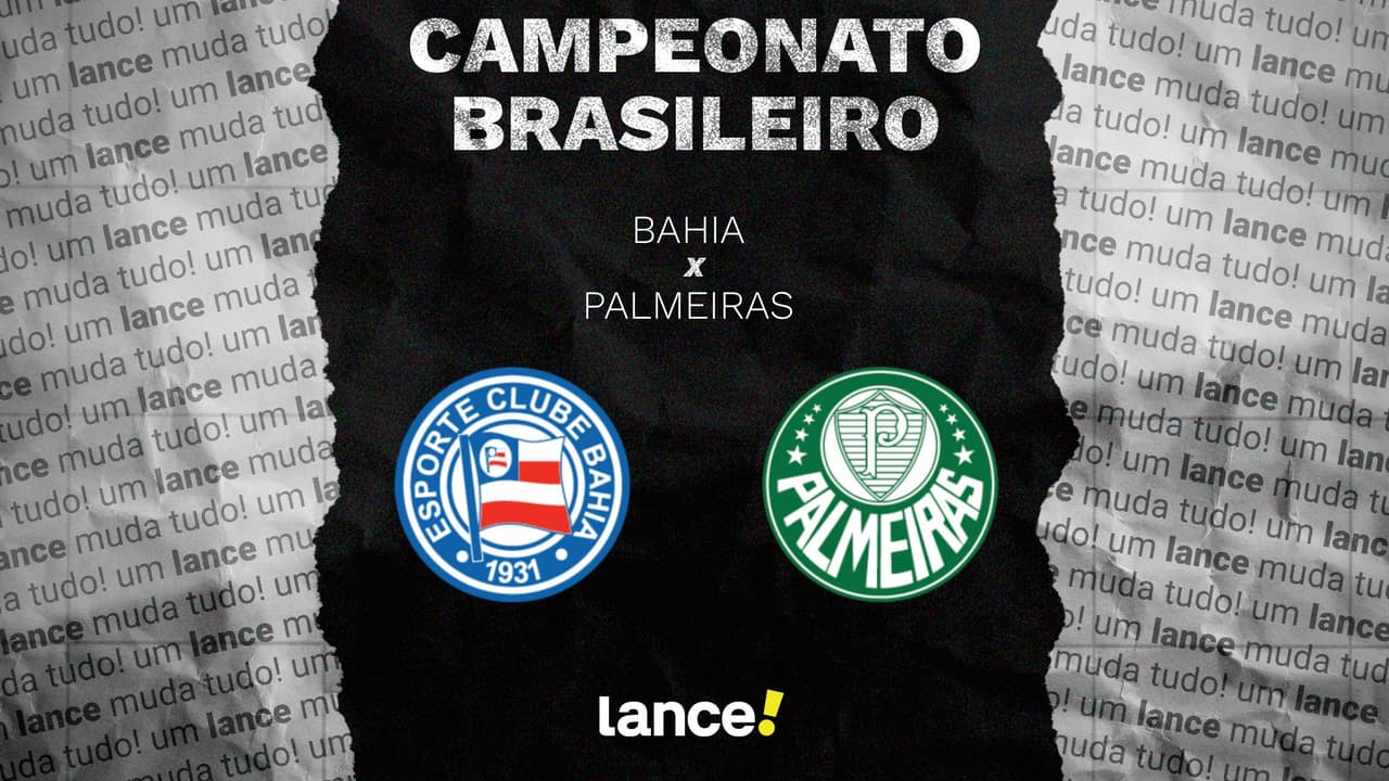 Palmeiras e Bahia se enfrentam na Arena Fonte Nova com liderança em jogo