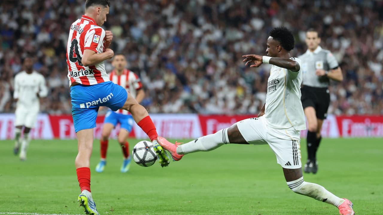 Real Madrid e Girona empatam com lance polêmico e chance perdida de Vini Jr.
