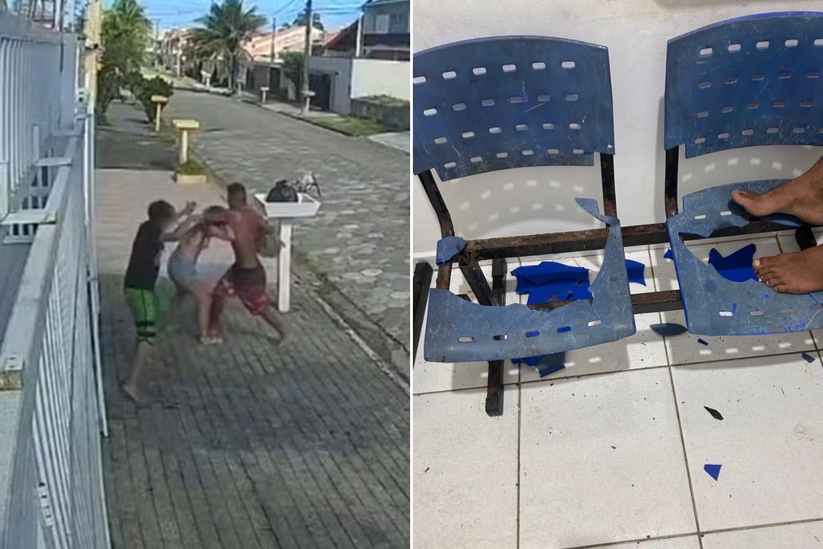 Homem agride mãe e filho em Peruíbe e acaba imobilizado por moradores