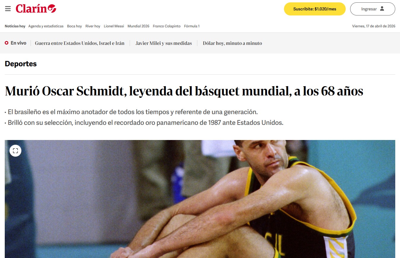 Oscar Schmidt: a lenda do basquete brasileiro que conquistou o mundo
