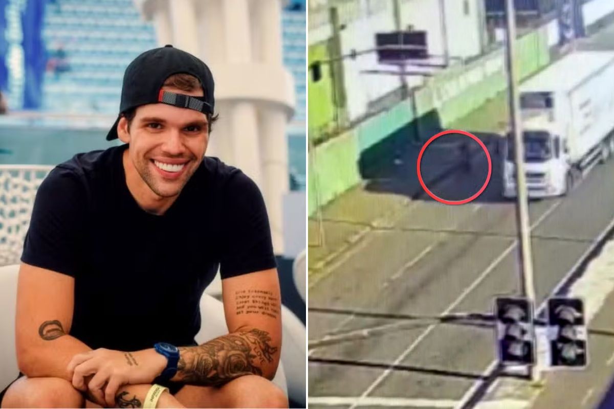 Vídeo revela momento exato do atropelamento fatal de ciclista em Santos