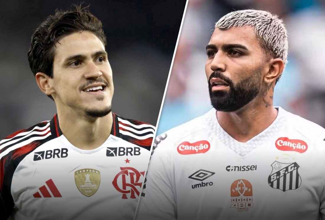 Pedro e Gabigol prometem confronto eletrizante entre Flamengo e Santos