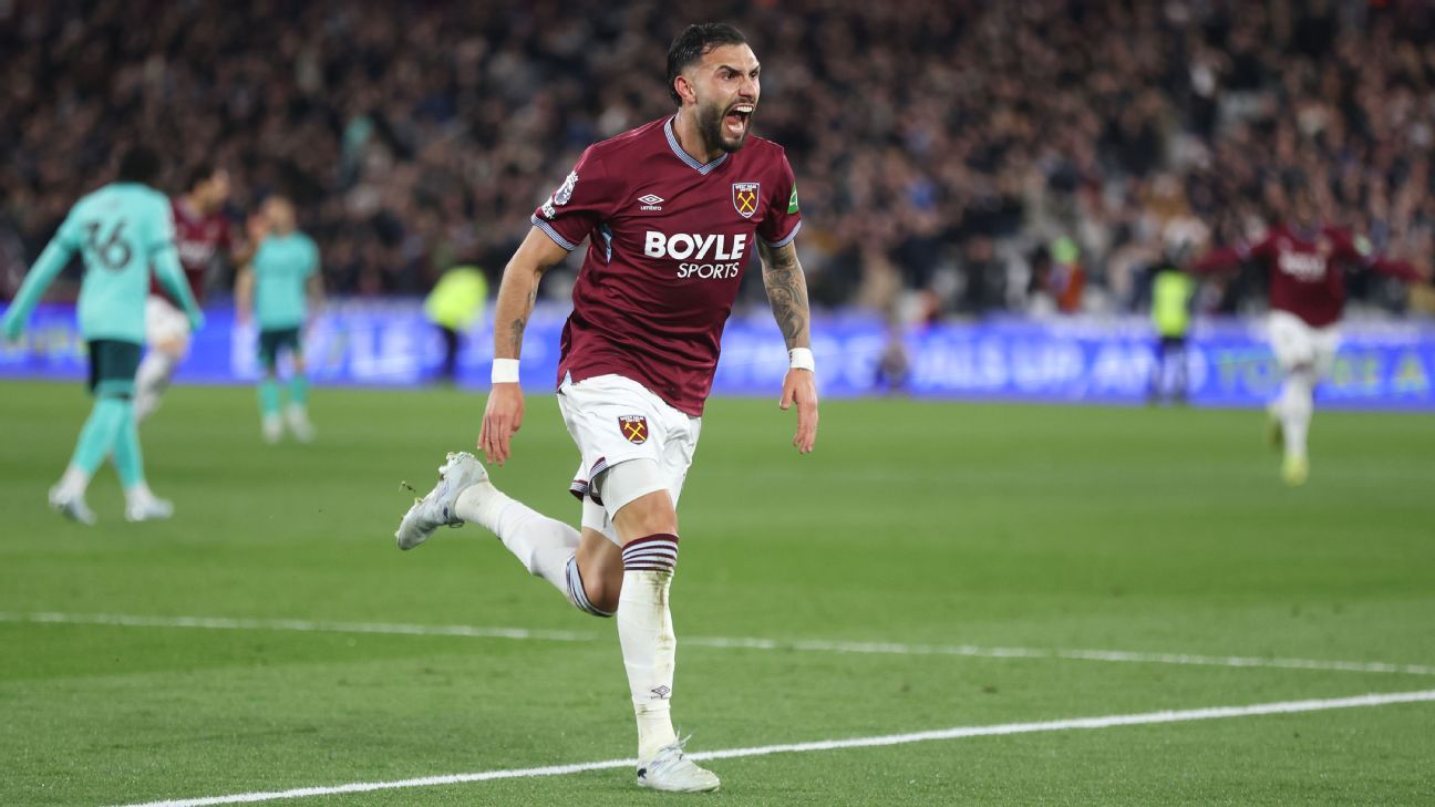 West Ham atropela Wolverhampton e empurra Tottenham para a zona de rebaixamento na Premier League