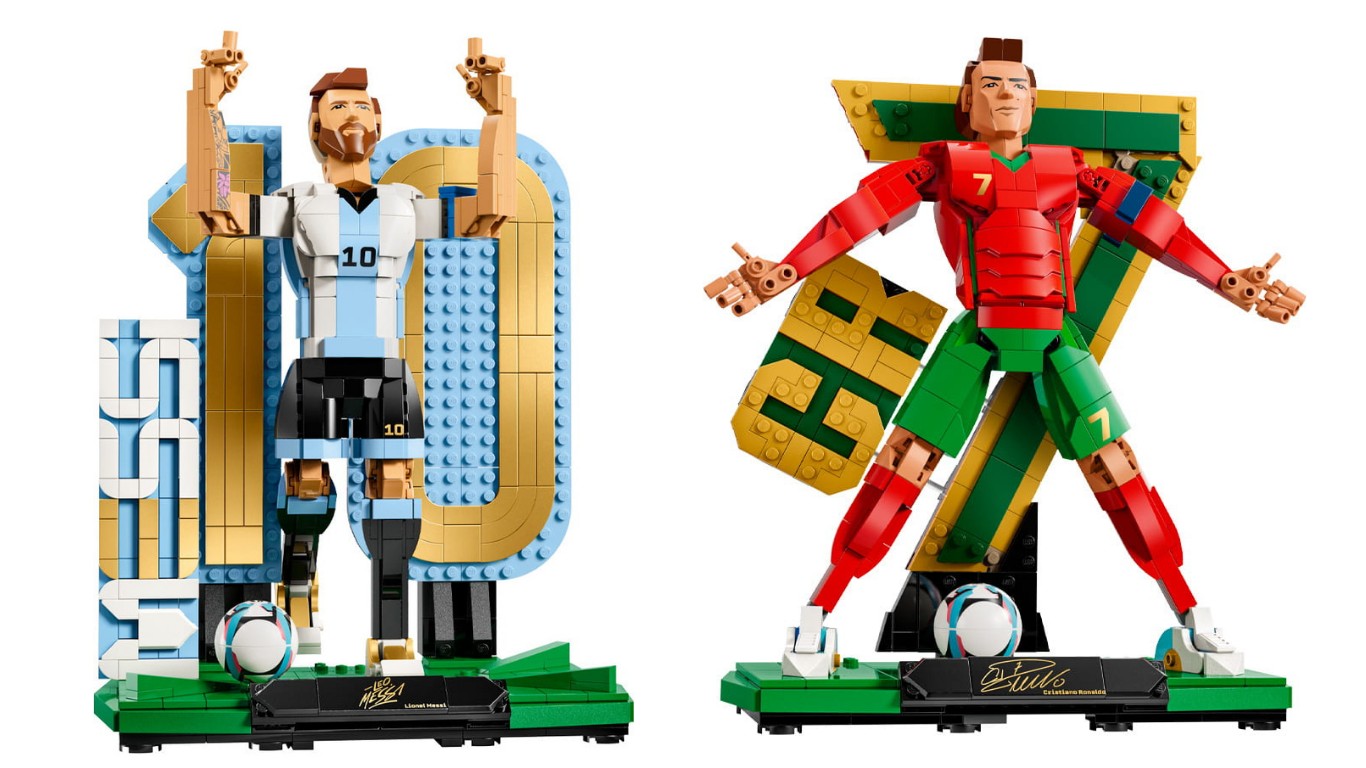 Legos de Messi, CR7, Mbappé e Neymar ganham coleção especial para a Copa do Mundo
