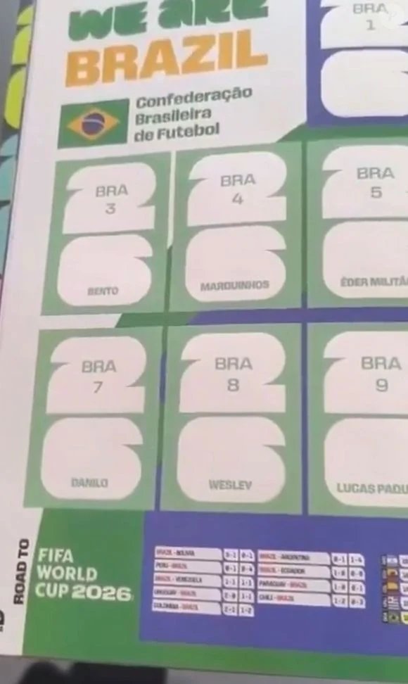 Álbum da Copa do Mundo 2026 na Espanha surpreende ao excluir Neymar da seleção brasileira