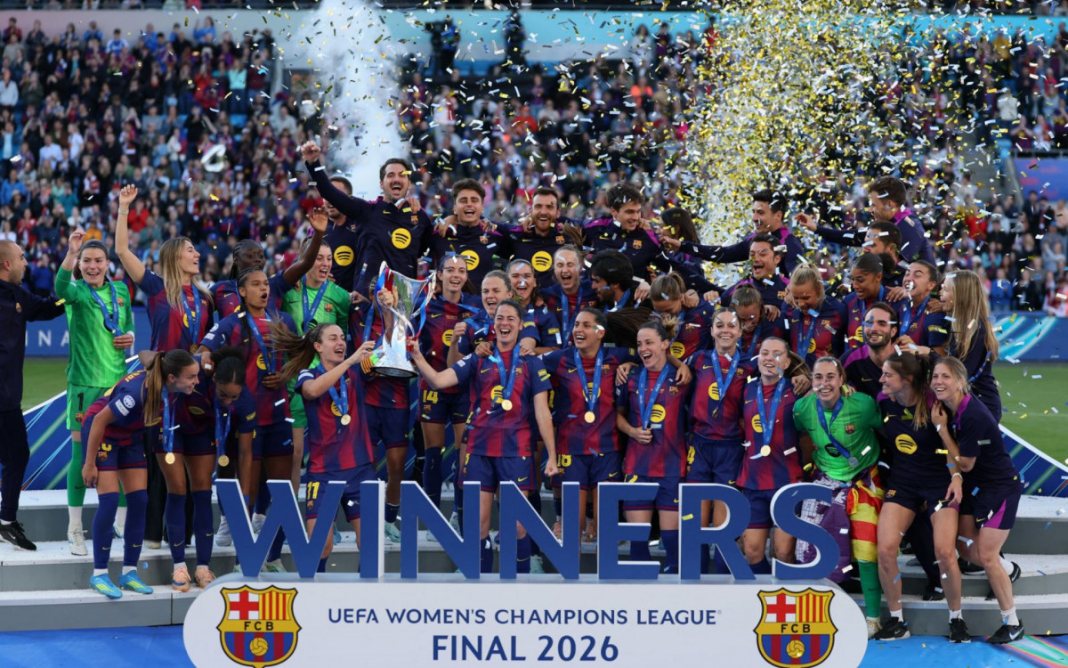 Barcelona domina Lyon e conquista a Liga dos Campeões feminina pela quarta vez