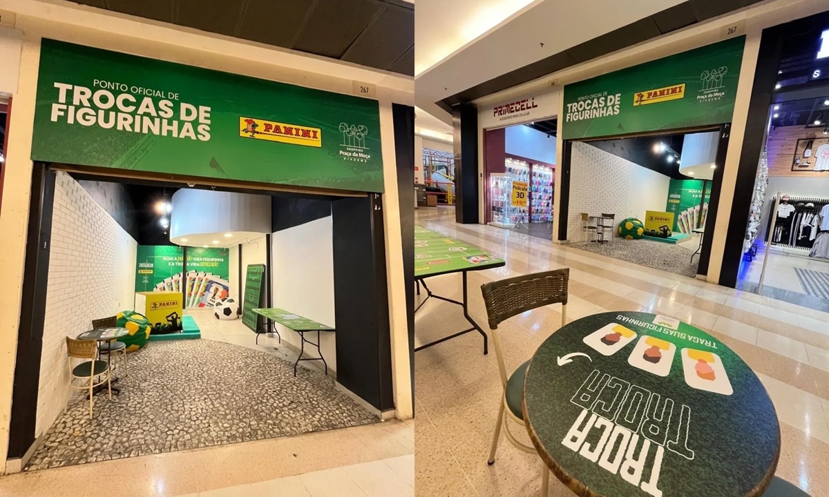 Shopping em Diadema vira ponto oficial para troca de figurinhas da Copa do Mundo 2026