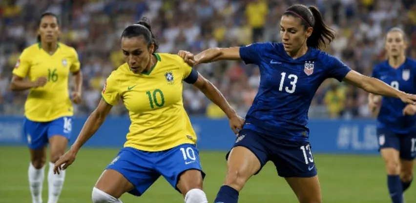 Brasil x EUA: a rivalidade que transformou o futebol feminino mundial