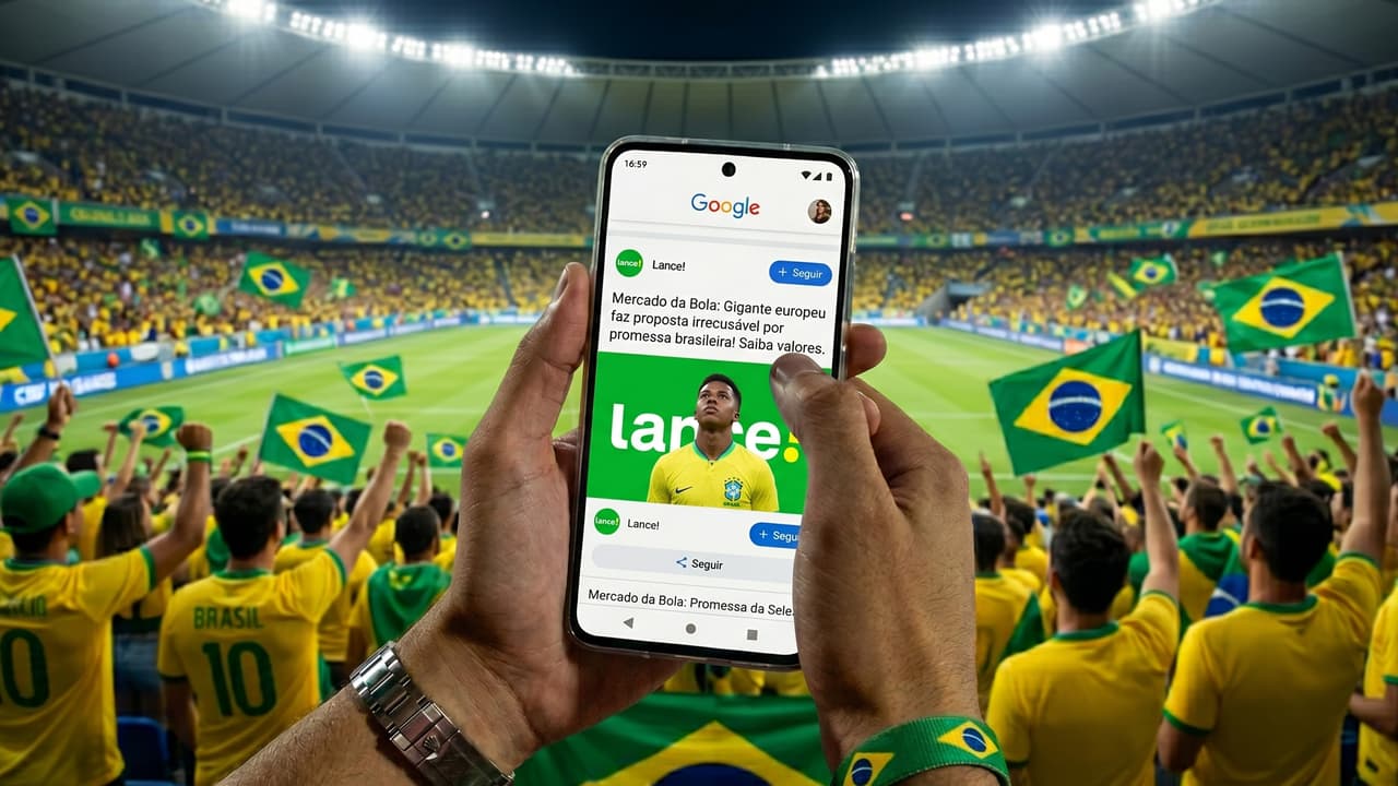 Como acompanhar as notícias do futebol em 2026 com o Lance! e Google