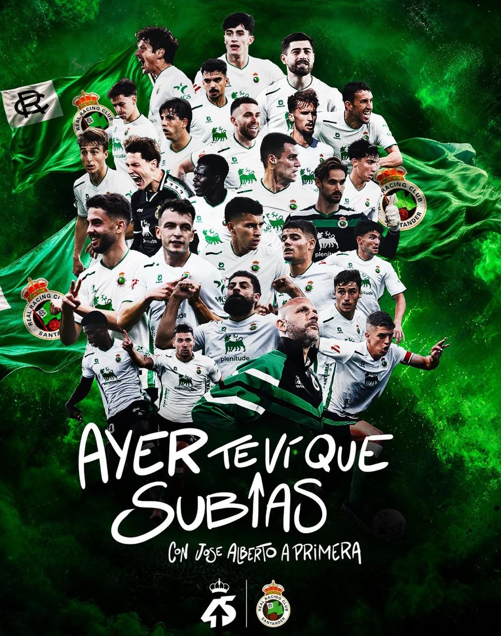 Racing de Santander garante retorno à elite do futebol espanhol após goleada histórica