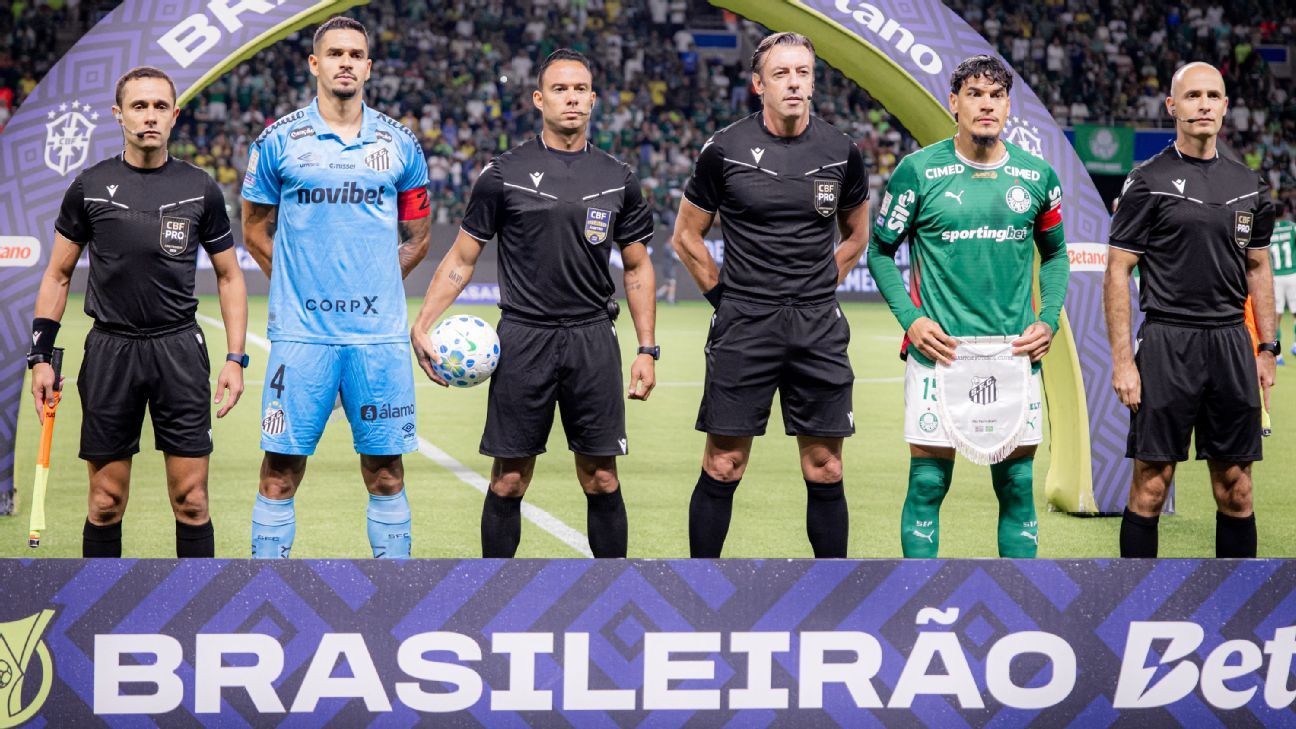 Santos se atrasa no clássico contra Palmeiras e jogo começa com polêmica
