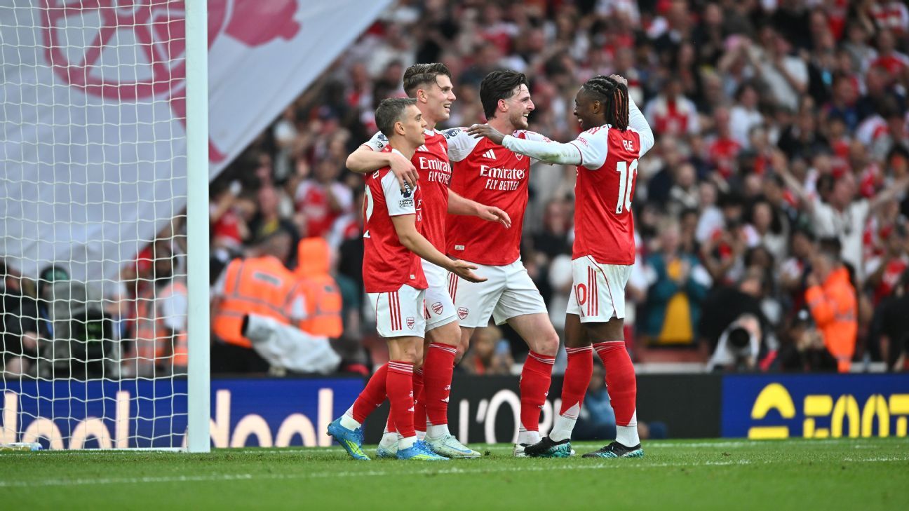 Arsenal beira o título da Premier League após empate do Manchester City