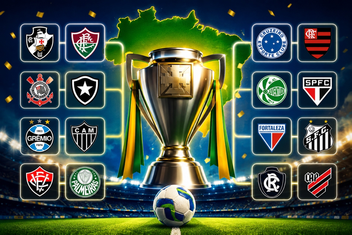 CBF define confrontos das oitavas da Copa do Brasil com clássico carioca entre Vasco e Fluminense