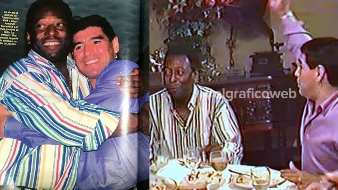 31 anos do jantar histórico entre Pelé e Maradona que marcou o futebol mundial