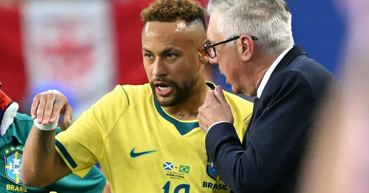 Ancelotti estreia Neymar na Seleção Brasileira e Brasil goleia Escócia em Miami
