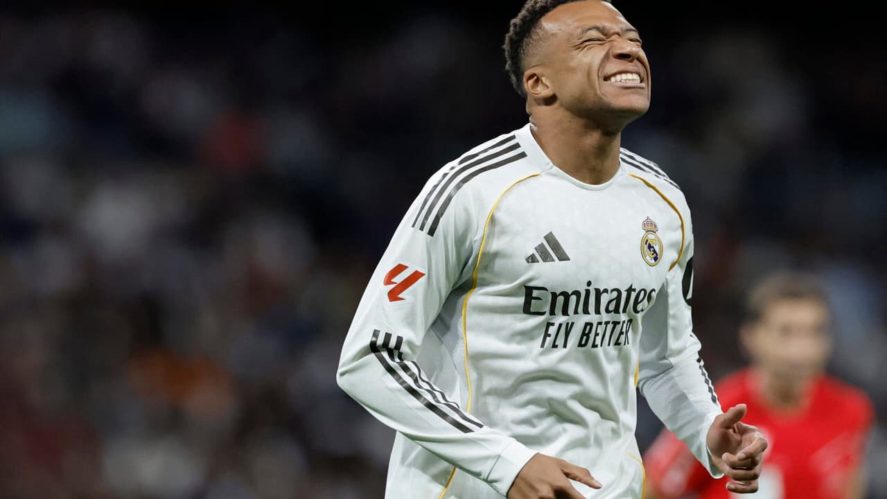 Mbappé é o jogador com menor participação defensiva no Real Madrid na temporada 2026