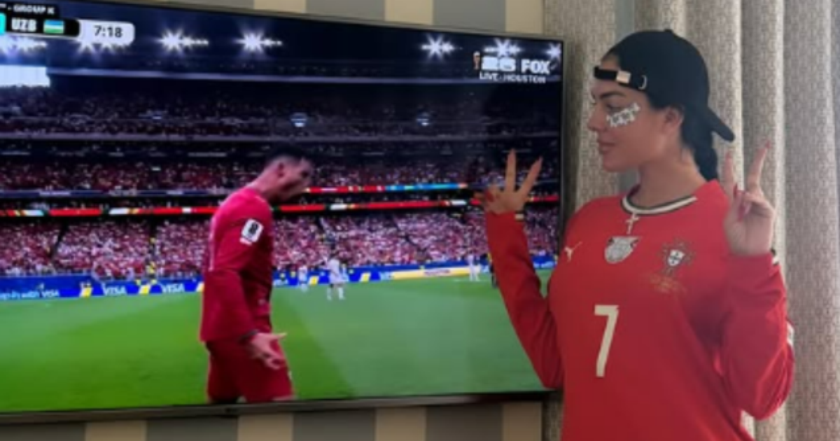 Georgina Rodríguez acompanha vitória de Portugal contra Uzbequistão direto de casa