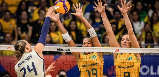 Brasil e Itália fazem duelo eletrizante na Liga das Nações de Vôlei Feminino