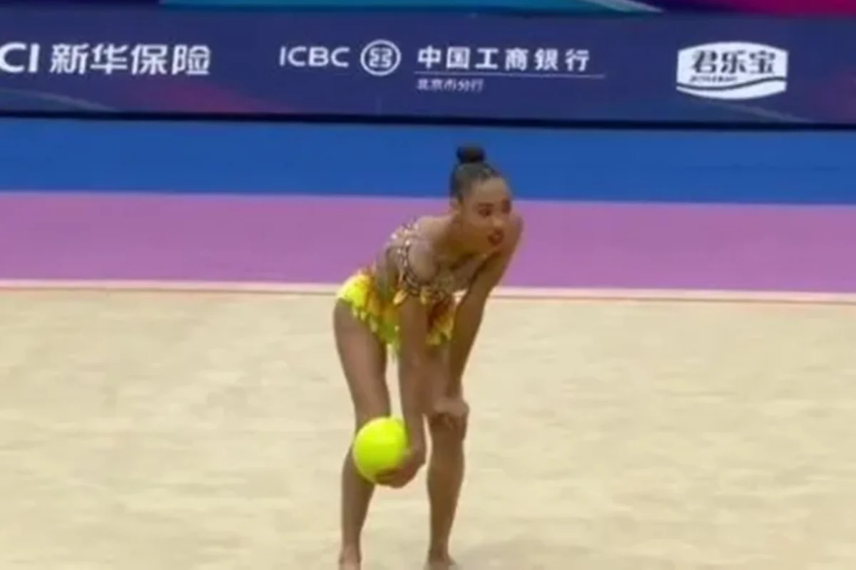 Geovanna Santos sofre mal-estar no Mundial de Ginástica Rítmica na China
