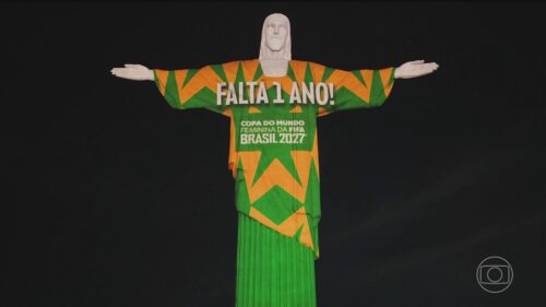 Maracanã se veste de verde e amarelo para a contagem regressiva da Copa do Mundo Feminina 2027