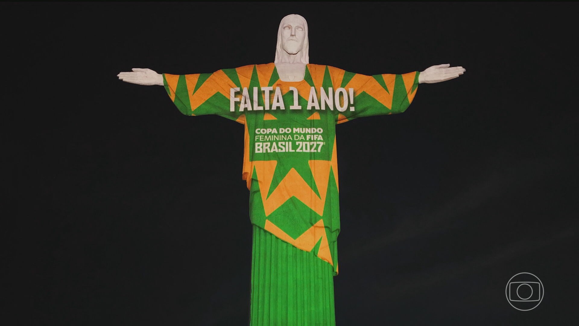 Maracanã se veste de verde e amarelo para a contagem regressiva da Copa do Mundo Feminina 2027